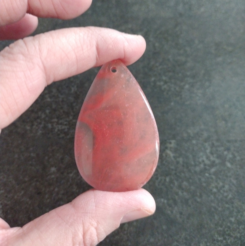 Cherry Quartz Teardrop Pendant Gemstone